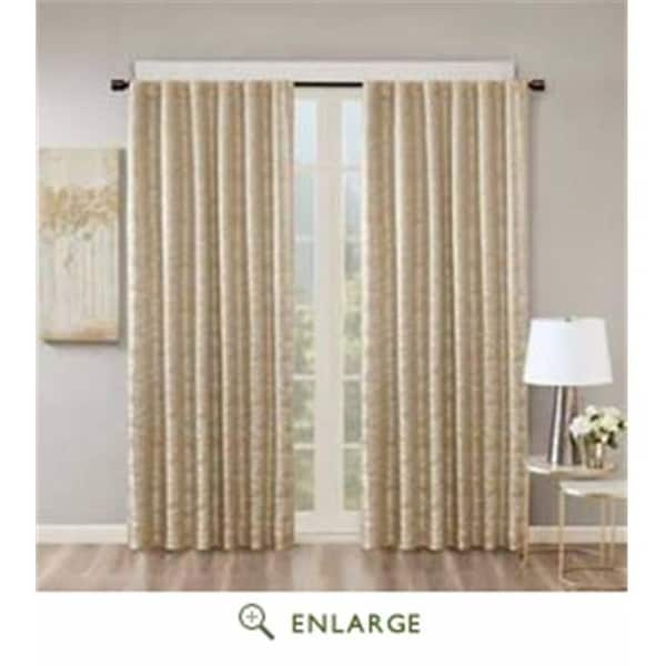 Sunsmart SunSmart SS40-0004 50 x 84 in. Cassius Jacquard Total Blackout Panel; Gold SS40-0004 - main